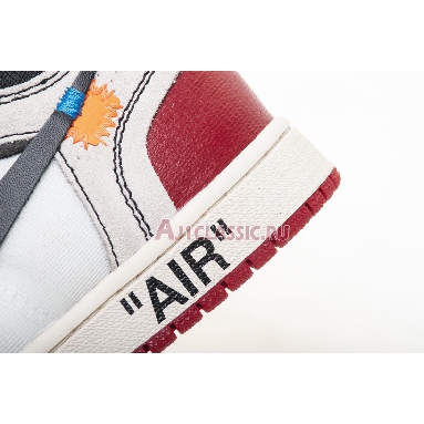 Off-White x Air Jordan 1 Retro High OG Chicago AA3834-101 White/Black-Varsity Red-Black Mens Womens Shoes