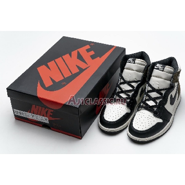 Air Jordan 1 Retro High OG Dark Mocha 555088-105 Sail/Dark Mocha-Black-Black Mens Womens Shoes