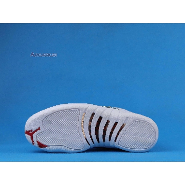 Air Jordan 12 Retro FIBA 130690-107 White/University Red-Metallic Gold Sneakers