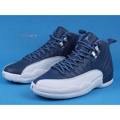 Air Jordan 12 Retro Indigo 130690-404 Stone Blue/Legend Blue-Obsidian Sneakers