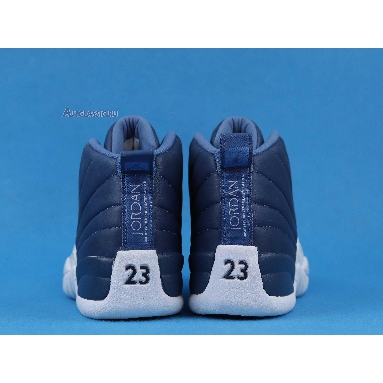 Air Jordan 12 Retro Indigo 130690-404 Stone Blue/Legend Blue-Obsidian Mens Womens Shoes