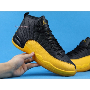 Air Jordan 12 Retro University Gold 130690-070 Black/Black-University Gold Sneakers