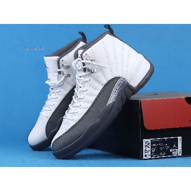 Air Jordan 12 Retro Dark Grey 130690-160 White/Dark Grey-Gym Red Sneakers