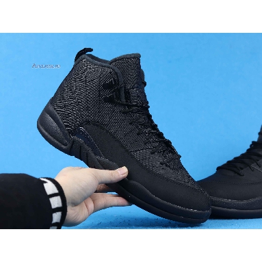 Air Jordan 12 Retro Winterized Triple Black BQ6851-001 Black/Black-Anthracite Mens Womens Shoes