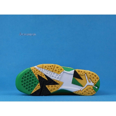 Air Jordan 7 Retro Oregon Ducks PE AT3375-300 Yellow Strike/Green Apple-Black-White Mens Womens Shoes