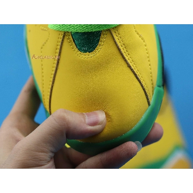 Air Jordan 7 Retro Oregon Ducks PE AT3375-300 Yellow Strike/Green Apple-Black-White Mens Womens Shoes