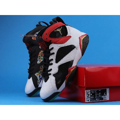 Air Jordan 7 Retro Greater China CW2805-160 White/Chile Red/Black/Metallic Gold Sneakers