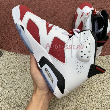 Air Jordan 6 Retro Carmine 2014 384664-160 White/Carmine-Black Mens Womens Shoes