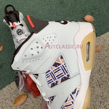 Air Jordan 6 Retro Quai 54 - Sail Gum CZ4152-100 Sail/Total Orange/Gum Light Brown/Baroque Brown Sneakers