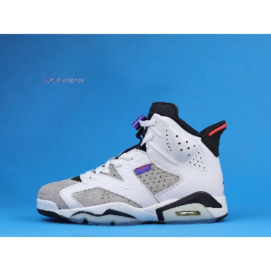 Air Jordan 6 Retro LTR Flint CI3125-100 White/Black-Infrared 23-Dark Concord Sneakers