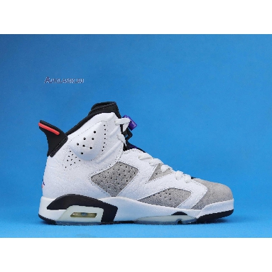 Air Jordan 6 Retro LTR Flint CI3125-100 White/Black-Infrared 23-Dark Concord Sneakers