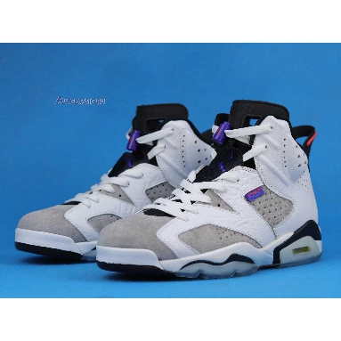 Air Jordan 6 Retro LTR Flint CI3125-100 White/Black-Infrared 23-Dark Concord Sneakers