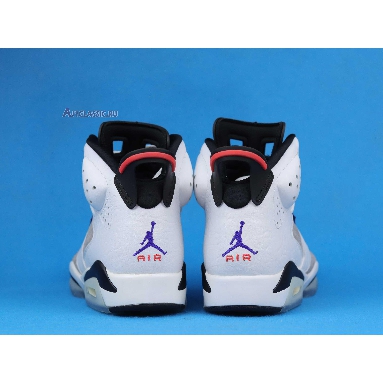 Air Jordan 6 Retro LTR Flint CI3125-100 White/Black-Infrared 23-Dark Concord Sneakers