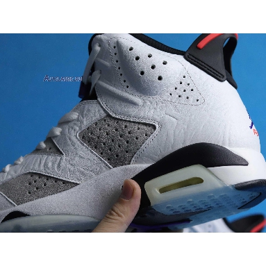 Air Jordan 6 Retro LTR Flint CI3125-100 White/Black-Infrared 23-Dark Concord Sneakers