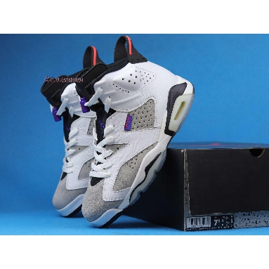 Air Jordan 6 Retro LTR Flint CI3125-100 White/Black-Infrared 23-Dark Concord Sneakers