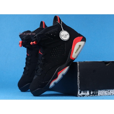 Air Jordan 6 Retro Infrared 2019 384664-060 Black/Infrared 23-Black Mens Womens Shoes