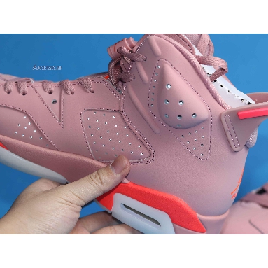 Aleali May x Air Jordan 6 Millennial Pink CI0550-600 Rust Pink/Bright Crimson Sneakers