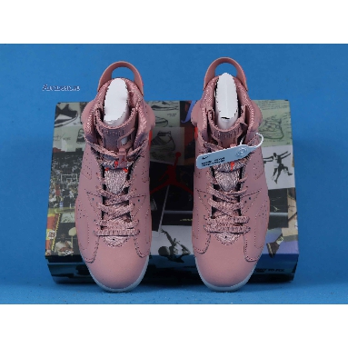 Aleali May x Air Jordan 6 Millennial Pink CI0550-600 Rust Pink/Bright Crimson Sneakers