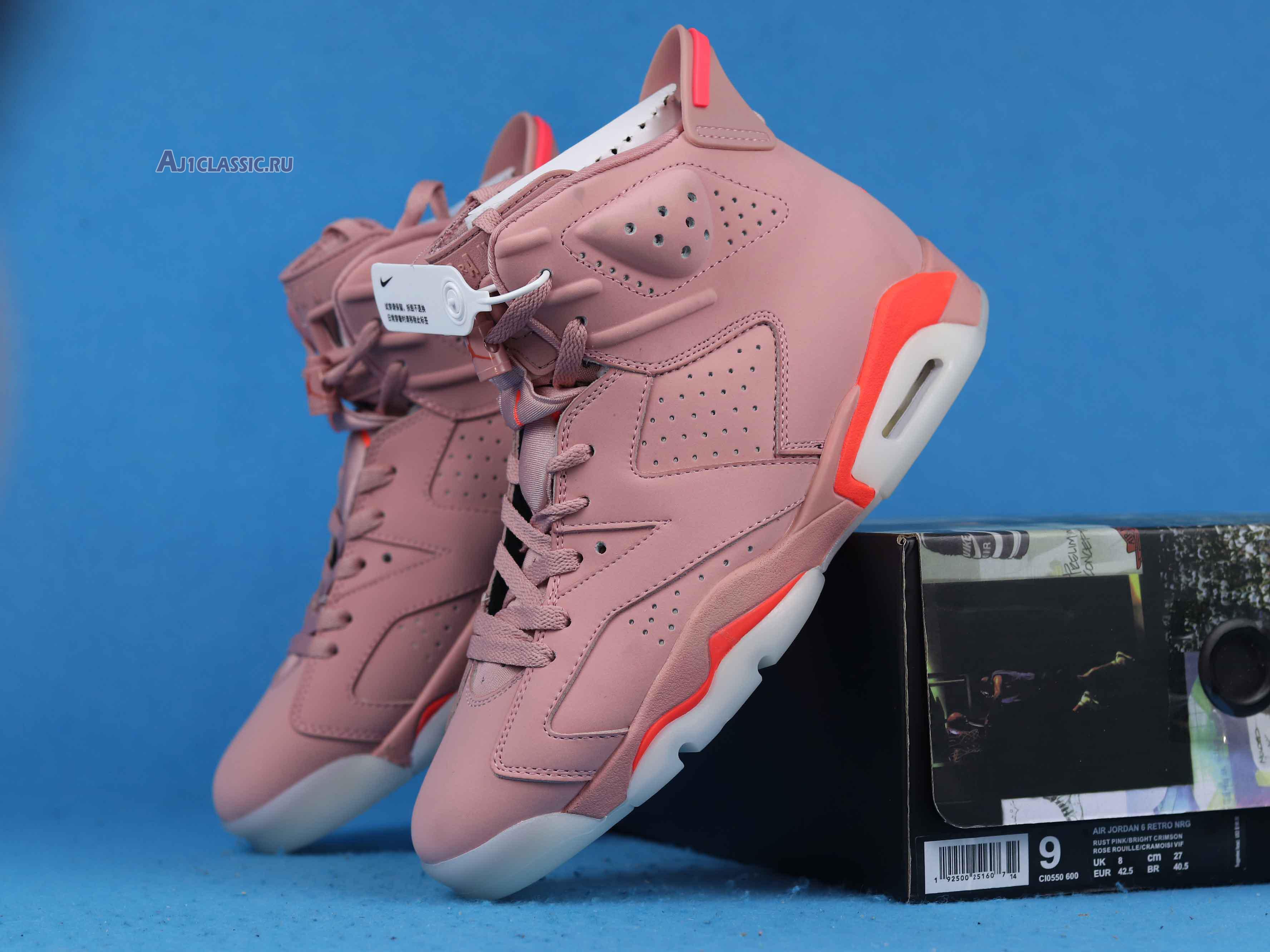 Aleali May x Air Jordan 6 "Millennial Pink" CI0550-600