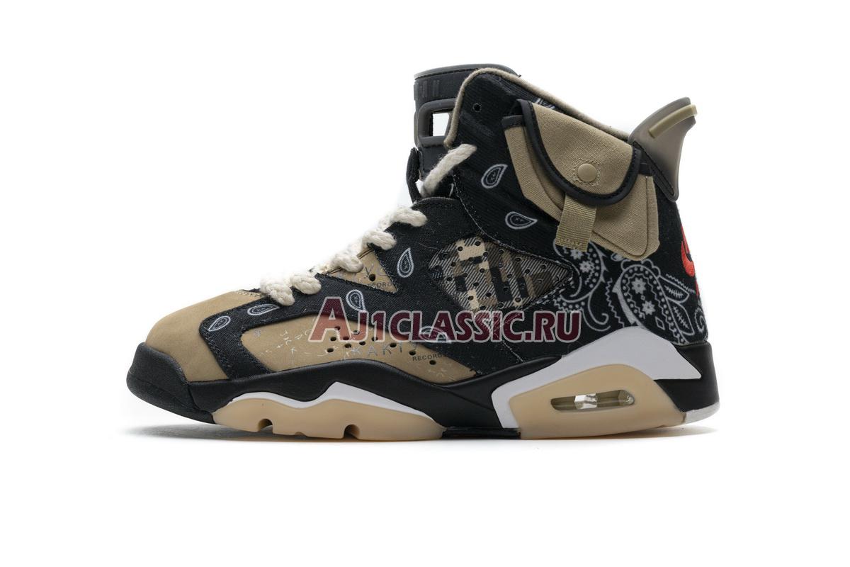 New Travis Scott x Air Jordan 6 "Cactus Jack" CT5058-001 Shoes