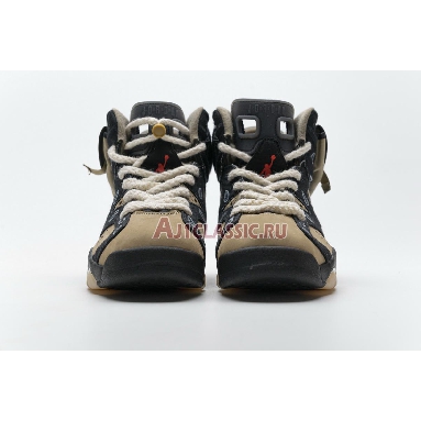 Travis Scott x Air Jordan 6 Cactus Jack CT5058-001 Black/Parachute Beige/Petra Brown Mens Womens Shoes