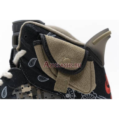 Travis Scott x Air Jordan 6 Cactus Jack CT5058-001 Black/Parachute Beige/Petra Brown Mens Womens Shoes