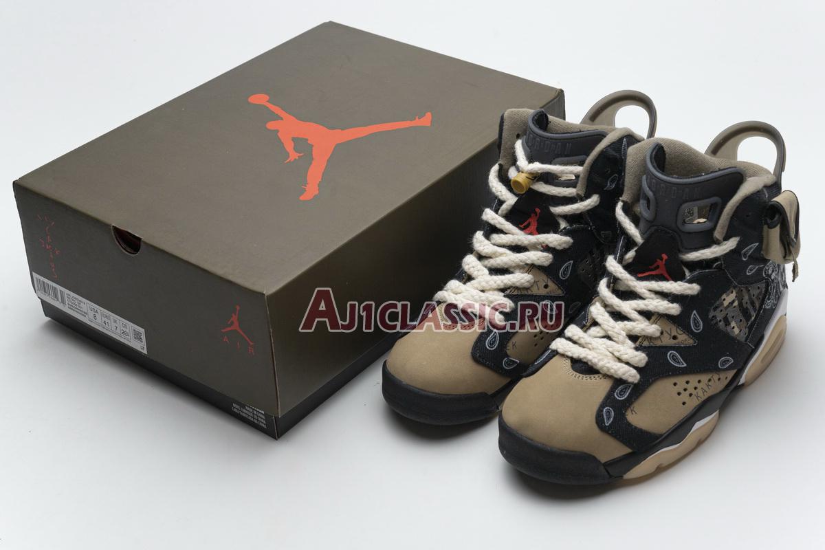 New Travis Scott x Air Jordan 6 "Cactus Jack" CT5058-001 Shoes