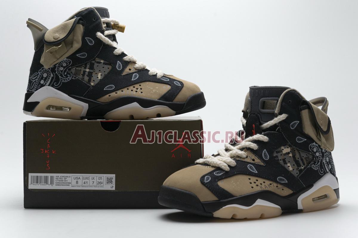 New Travis Scott x Air Jordan 6 "Cactus Jack" CT5058-001 Shoes