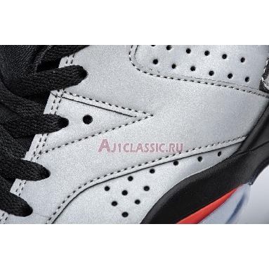 Air Jordan 6 Retro SP Reflections Of A Champion CI4072-001 Reflect Silver/Infrared-Black Sneakers