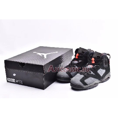 Paris Saint-Germain x Air Jordan 6 Retro Iron Grey CK1229-001 Iron Grey/Infrared 23-Black Mens Womens Shoes