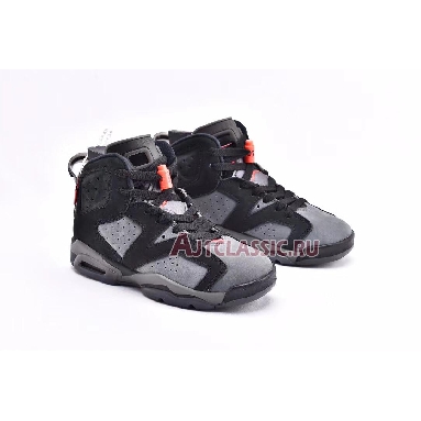 Paris Saint-Germain x Air Jordan 6 Retro Iron Grey CK1229-001 Iron Grey/Infrared 23-Black Mens Womens Shoes