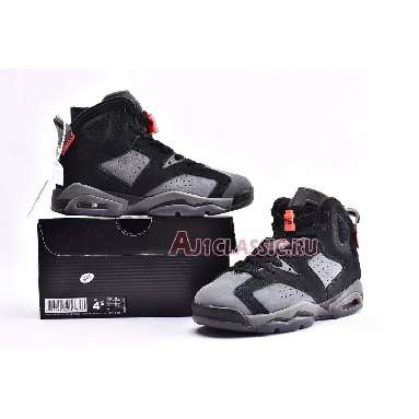 Paris Saint-Germain x Air Jordan 6 Retro Iron Grey CK1229-001 Iron Grey/Infrared 23-Black Mens Womens Shoes