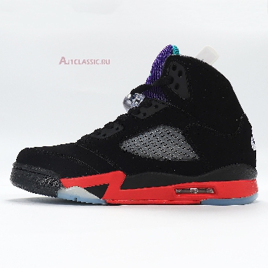 Air Jordan 5 Retro Top 3 CZ1786-001 Black/Fire Red/Grape Ice/New Emerald Sneakers