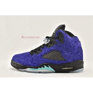 Air Jordan 5 Retro Alternate Grape 136027-500 Grape Ice/Black/Clear/New Emerald Mens Womens Shoes