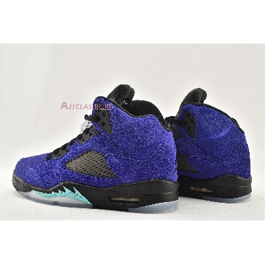 Air Jordan 5 Retro Alternate Grape 136027-500 Grape Ice/Black/Clear/New Emerald Mens Womens Shoes