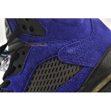 Air Jordan 5 Retro Alternate Grape 136027-500 Grape Ice/Black/Clear/New Emerald Mens Womens Shoes