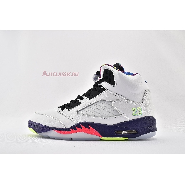 Air Jordan 5 Retro Alternate Bel-Air DB3335-100 White/Court Purple/Racer Pink/Ghost Green Mens Womens Shoes