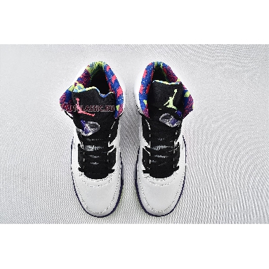 Air Jordan 5 Retro Alternate Bel-Air DB3335-100 White/Court Purple/Racer Pink/Ghost Green Mens Womens Shoes