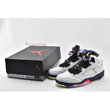 Air Jordan 5 Retro Alternate Bel-Air DB3335-100 White/Court Purple/Racer Pink/Ghost Green Mens Womens Shoes