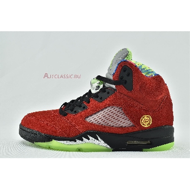 Air Jordan 5 Retro SE What The CZ5725-700 Varsity Maize/Court Purple/Ghost Green/Solar Orange Sneakers