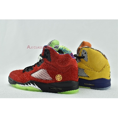 Air Jordan 5 Retro SE What The CZ5725-700 Varsity Maize/Court Purple/Ghost Green/Solar Orange Sneakers