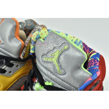 Air Jordan 5 Retro SE What The CZ5725-700 Varsity Maize/Court Purple/Ghost Green/Solar Orange Sneakers