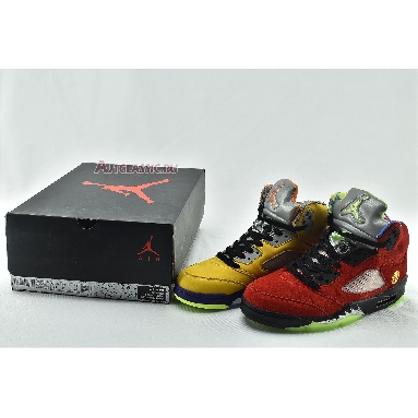 Air Jordan 5 Retro SE What The CZ5725-700 Varsity Maize/Court Purple/Ghost Green/Solar Orange Sneakers