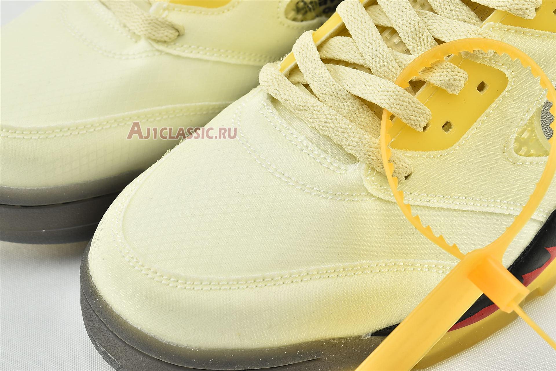 New Off-White x Air Jordan 5 SP "Sail" DH8565-100 Shoes