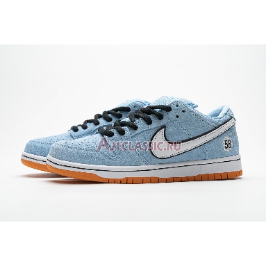 Nike Dunk Low SB Club 58 BQ6817-401 Blue Chill/Safety Orange/Black/White Mens Womens Shoes