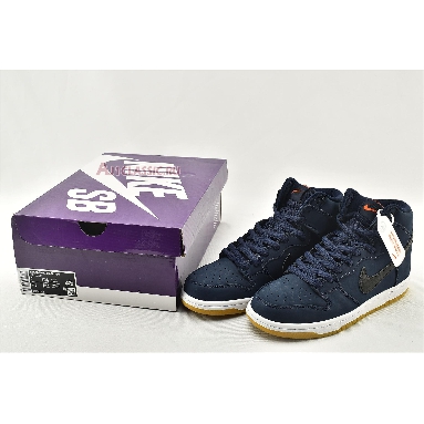 Nike Dunk High Pro ISO SB Orange Label - Midnight Navy CI2692-401 Midnight Navy/Black/White/Midnight Navy Mens Womens Shoes