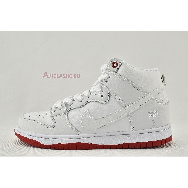 Kevin Bradley x Nike SB Zoom Dunk High Pro Kevin Bradley AH9613-116 White/Red Sneakers