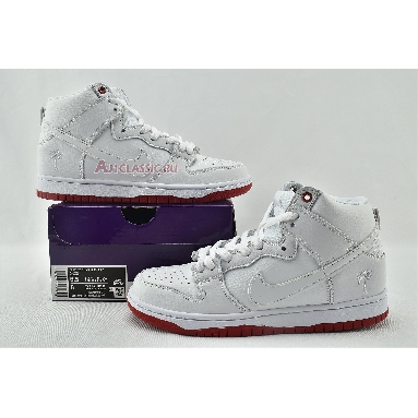 Kevin Bradley x Nike SB Zoom Dunk High Pro Kevin Bradley AH9613-116 White/Red Sneakers