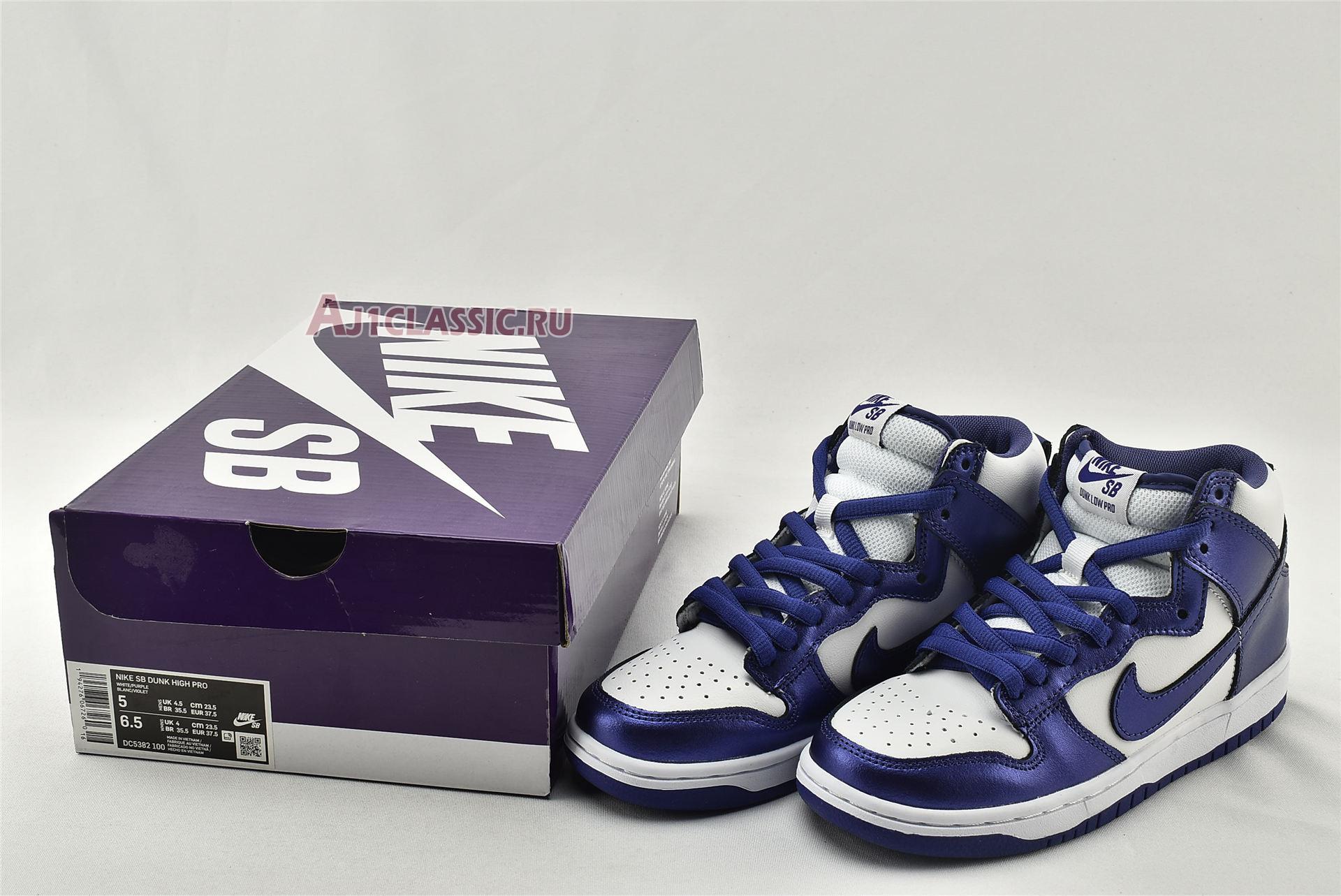 New Nike Dunk High "Varsity Purple" DC5382-100 Shoes