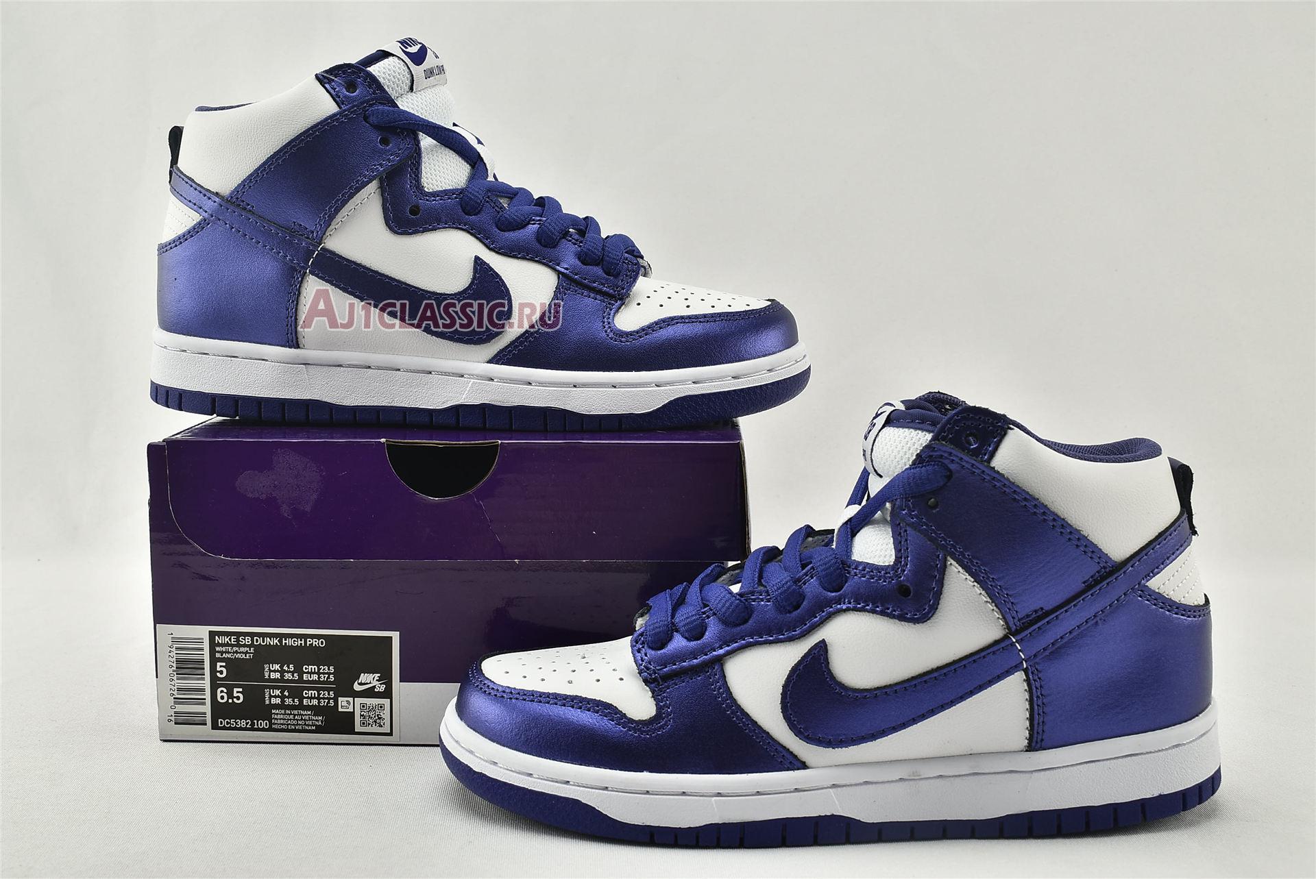 New Nike Dunk High "Varsity Purple" DC5382-100 Shoes